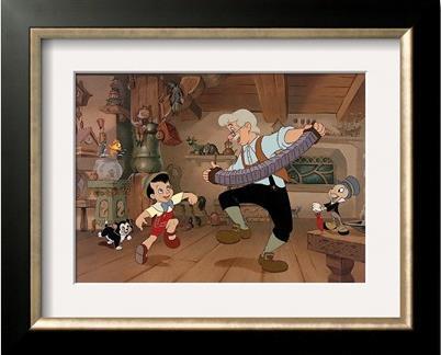 Geppetto, his creator, where he is given