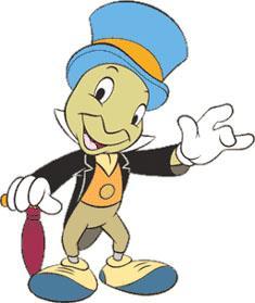 Many authors claim that the initials of Jiminy Cricket are a veiled reference to Jesus Christ (the initials "JC").