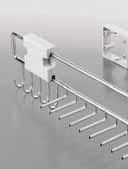 3/4 x19 11/16 x4 5/16 ) c pull-out tie and belt rack with small trays,