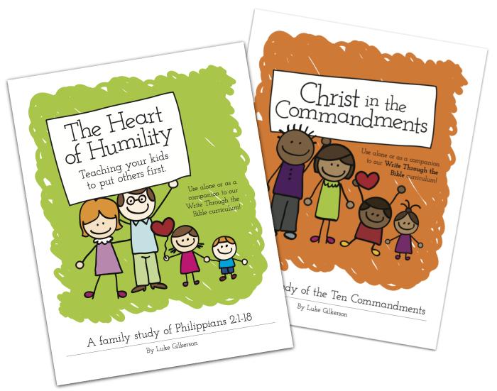 Accompanying Bible Studies Don t stop with just Scripture memory! We have a growing list of family Bible studies that work hand-inhand with our Write Through the Bible handwriting workbooks.
