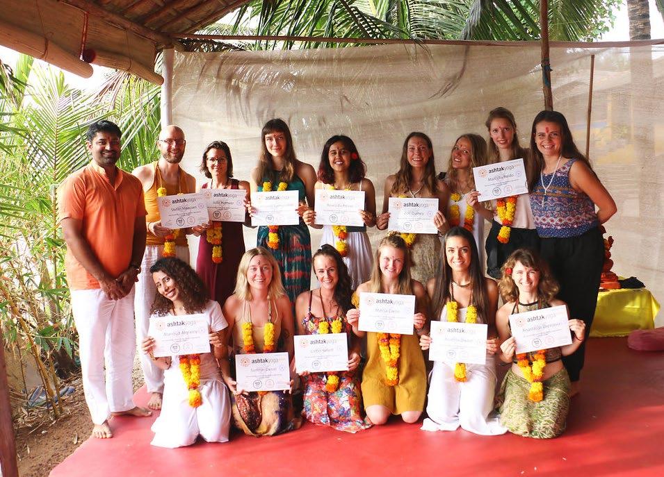 Internationally Recognised Students who successfully graduate from the program receive a signed 200 hour Yoga Alliance USA