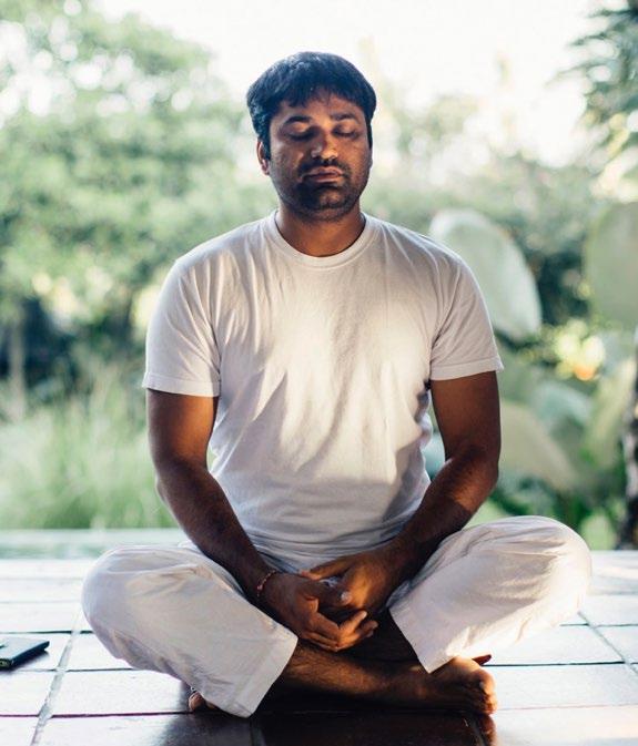 Gaurav Malik Ph.D in Yoga (Pranayama) Masters in Human Consciousness and a Post Graduate Diploma in Yoga Teaching,10 years of university study and as many years teaching.