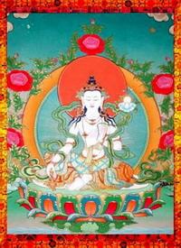 Amitabha Buddha then further instructed him " If you want to relieve the suffering of the six realms, you must propagate the Six-Syllable Mantra "OM MANI NI PAD ME HUM" which will stop the rebirth