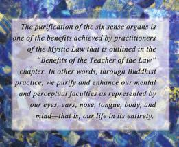 manifestations of Nam-myoho-renge-kyo (the true aspect). The Daishonin writes: All beings and environments in the Ten Worlds... are without exception manifestations of Myoho-renge-kyo (WND-1, 383).