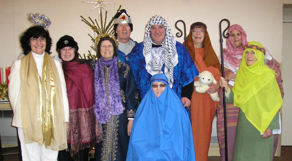 CHRISTMAS EVENTS Monday 10th December ECUMENICAL CAROL SERVICES DAY CENTRE at 1.45 p.m BEECH COURT NURSING HOME at 3.00 p.m. ALTERNATIVE NATIVITY - our annual Nativity by the adults Monday 10th December 1.
