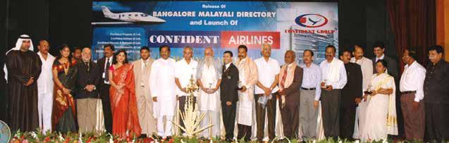 Ramachandra Gowda, Hon' Minister for Planning and small saving, Govt. Karnataka, Mr. Ivan Nigili, M.L.A., Mr. C.J. Roy, CMD, Confident Gorup, Mr.