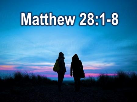 I can prove it with my own life. They talked for a little bit and then Alfred shared with the young man the Easter story that we all know so well. From Matthew 28: Dawn came on Sunday morning.