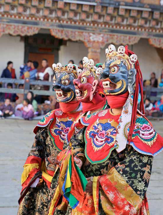 Trongsa Tshechu Trongsa Dzong, Trongsa December 15 17, 2018/ January 04 07, 2020 Of the many festivals held in various parts of Trongsa, the grandest is the 3-day annual Tshechu, held at the northern