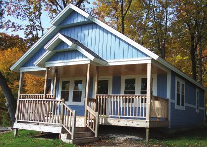 Tier 2 - New Cabin Constructed from 2006-2013 these six cabins each have two bedrooms, a