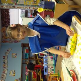 The children really enjoyed using this special technique to paint. They also are enjoying hearing about all of the Dr.