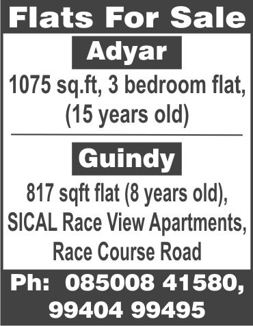 NAGAR, near Panagal Park, Pinjala Subramaniam Road, spacious hall, A/c bedroom, attached bath, sitout, 2 persons can share, brokers excuse, Bank / IT employees only. Ph: 2434 5209, 94456 15209.