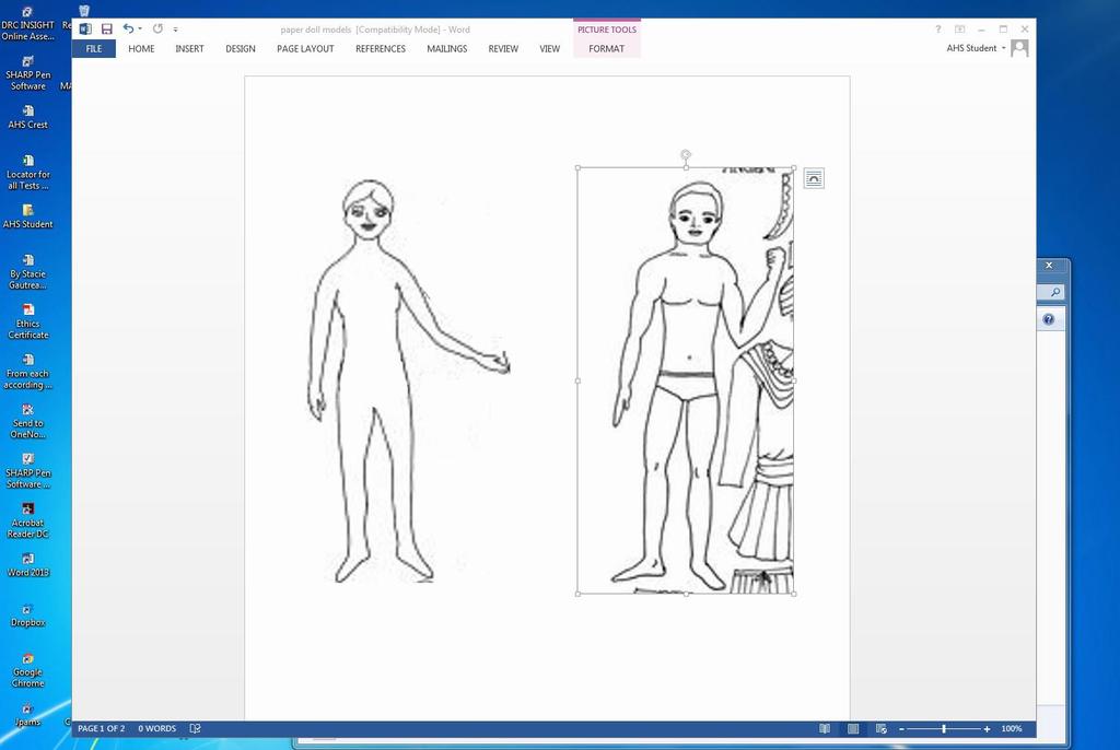 Notebook check 10 Paper Doll Activity Directions: Research the fashion of a chosen era or period and using your research, dress your paper doll as a person from that time.