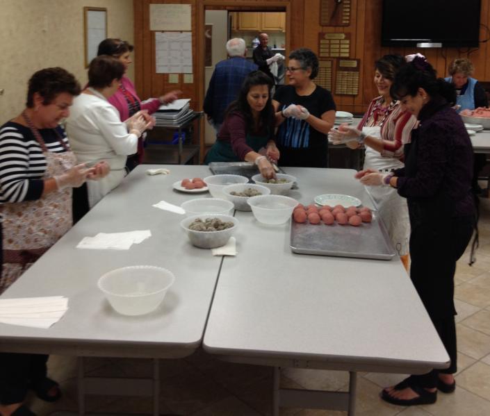 Our Ladies and Gentlemen continue to work hard preparing the choreg, katah and kufta etc. for our upcoming Armenian Fest 2014.
