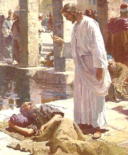 John 5:1-47 Jesus attends a feast in Jerusalem, where he heals a lame man on