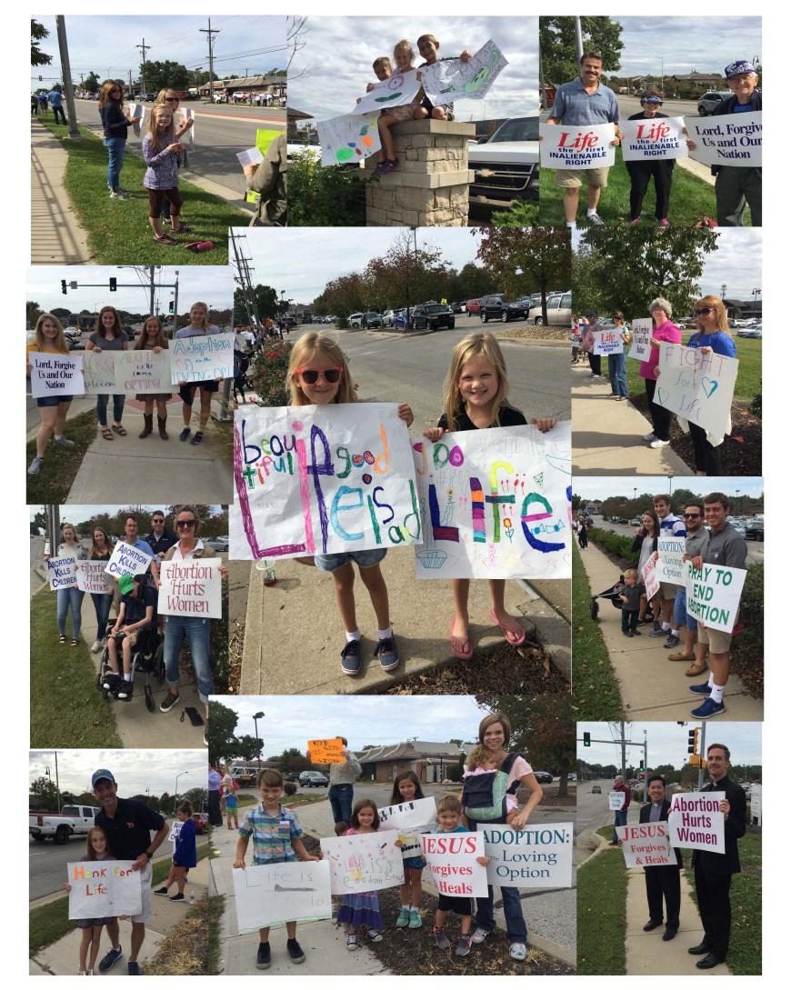 Ann Parish and School families at the Life Chain and join thousands across the USA at the 31 st Annual National Life Chain on Sunday, October 7 th from 1:30 pm - 2:30 pm at 95 th and Mission Road (NE