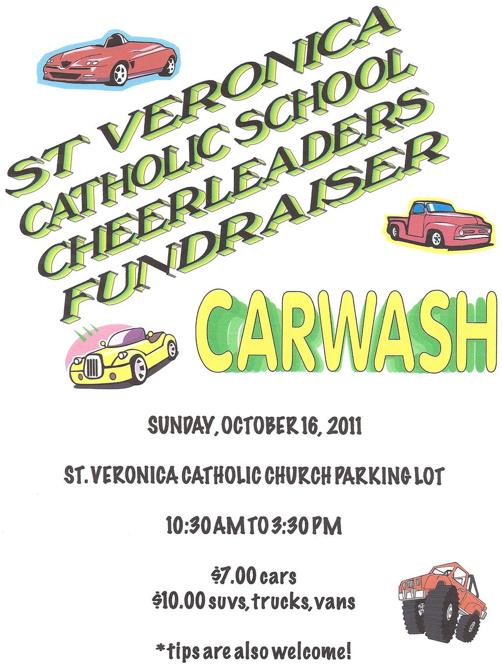 Support our Cheerleaders Can Drive! Bring your aluminum cans on Saturday, October 15th 3-6 p.m. and Sunday, October 16th 10:30 a.