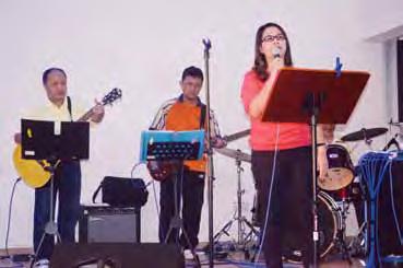 In the context of a church Service, the music and worship team leads the congregation as we all endeavor to worship God in