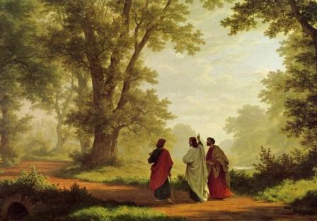 Appearance on the Road to Emmaus (Lk 24:13-35): Jesus joins two disciples walking on the road and opens the