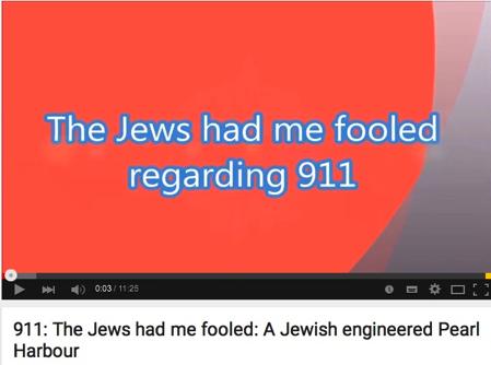 Video Transcript [NOTE: The following transcript is of an 11 minute video made by a White South African guy where he explains how and why he has only just realized that 911 was in fact a jewish