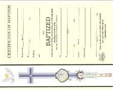CERTIFICATES Certificates Certificates of Baptism First Communion