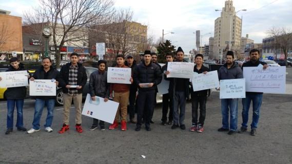 TRUE ISLAM FLYERS DIS- TRIBUTION UNDER MEET A MUSLIM COMPAIGN: MKA North Jersey organized flyer distribution activity under Meet A Muslim complain on S und ay, February 5, 2017 at Passaic downtown.
