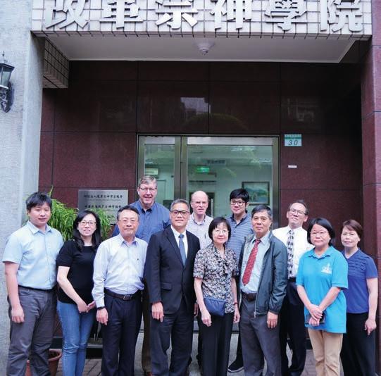 The institutions in Taiwan are the Christian Hakka Seminary (23-25 April) and the China Reformed Theological Seminary (26-28 April).