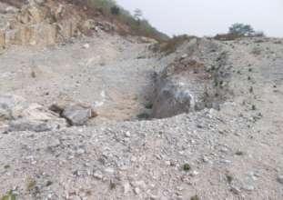 Lime stone mines in Anandanagar