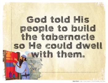 Leader God told His people to build the tabernacle so He could dwell with them. God gave them specific instructions and told them to build the tabernacle just as He had told them. They did!