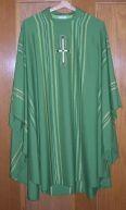 The STOLE is a long band worn over the neck symbolizing liturgical leadership GREEN Ordinary Time WHITE.