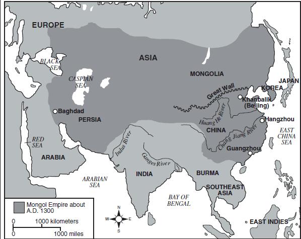 From the beginnings of the Mongol Empire, the Mongol Khans fostered trade and sponsored numerous caravans.