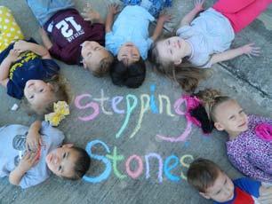 Stepping Stones The purpose of Stepping Stones Day School is to create a Christian environment equipped to stimulate early growth and development while widening the child s horizon of interest.