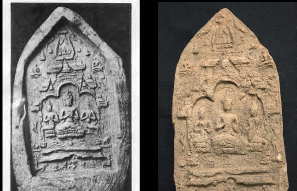 Chance finds of Buddhist terracotta votive tablet in catubhummika