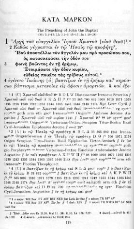 TEXT APPARATUS Codex Sinaiticus