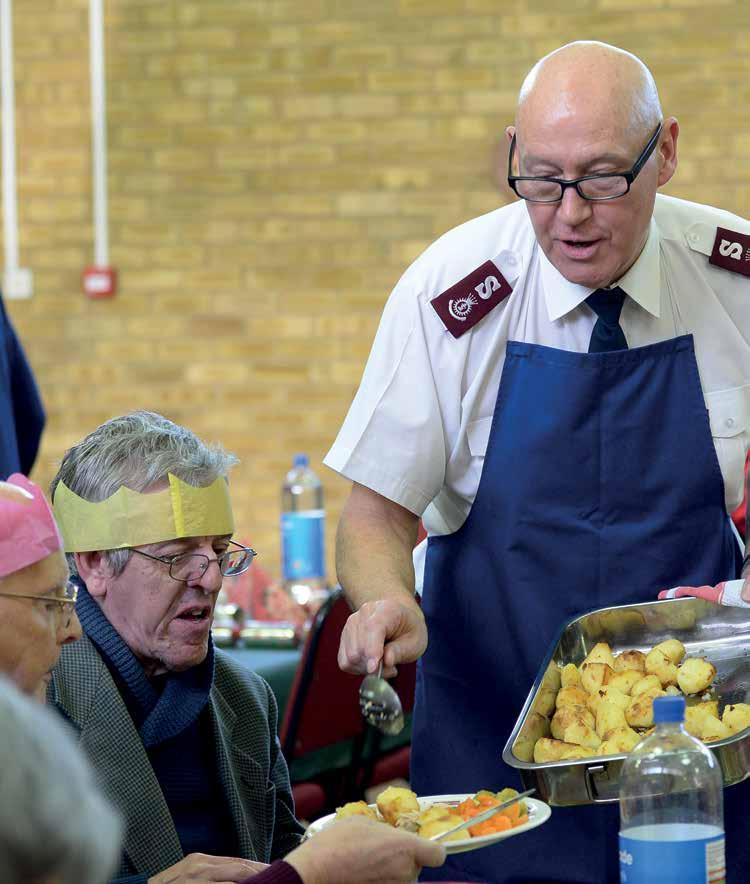 Meals Every day, hundreds of meals are served at Salvation Army centres across the UK and Ireland to families, older people,