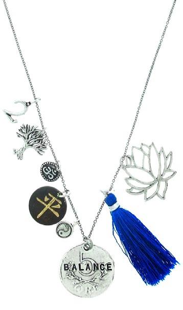 K L K L Balance Necklace - 24 chain FF11-G, FF11-S tree of life - represents life, slow and steady growth OHM - represents the states of human consciousness chinese symbol - peace/balance yin yang -