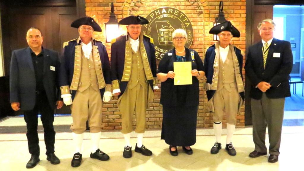 Chapter of the Daughters of the American Revolution (DAR) and the Martha Stewart Bulloch Chapter of the Children of the American Revolution