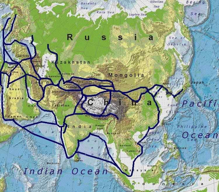 Source: The Silk Roads http://commons.wikimedia.org/wiki/file:silkroutes.