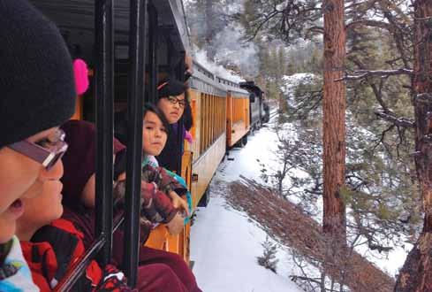 news and views Continued Children Enjoy Trip on Colorado Train Financial support from Trinity Bible Church in Sun City West, Arizona, brought smiles to our children s faces in early February when