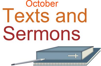 Communion Sunday: On October 07, we will observe World Communion Sunday and receive the Peace & Global Witness