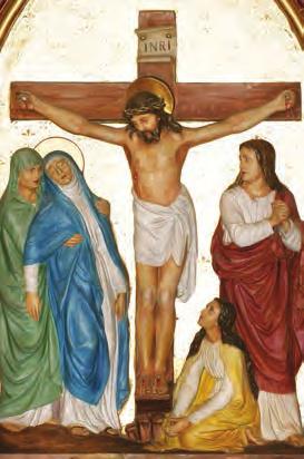 The Twelfth Station All Generations Venerate the Holy Cross At noon, the soldiers elevated the Cross and placed it between two crucified criminals, one of whom was cynical and insulting to Jesus.