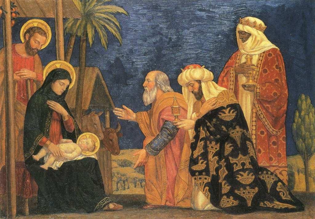 With Melchior, we praise you. With Balthasar, we acknowledge your beauty. We gaze in love, like Mary. We stand in awe, like Joseph We shine in joy, like a star. O Word-made-flesh, lead us.