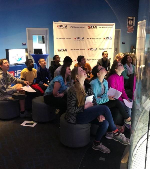 "The Physics and Physical Science classes at Midland Adventist Academy went on an adventure to ifly," says teacher