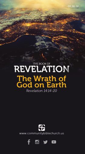 The WraTh of God on earth revelation 14:14-20 Russian Conversational Class starts Wed., Oct. 3rd at 5:00 PM, Room 115.