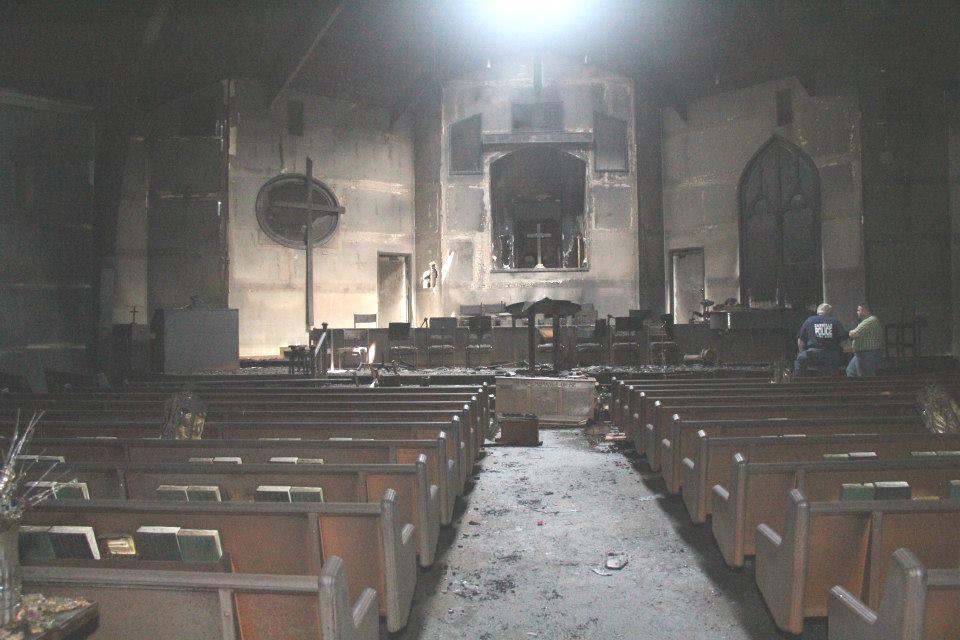 But it wasn t until 5:00 AM, when the fire was out, that we realized the full extent of the damage. The sanctuary had been completely gutted.