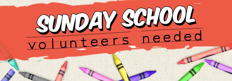 these stations periodically throughout the school year. If you are willing to serve as a Sunday School volunteer sign up on our church website or speak with Jodi Schumacher - 507.313.