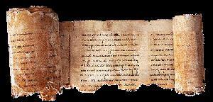 The Scroll Later civilizations used scrolls, which one read by unrolling them along a horizontal frame.