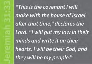 We read about how that new covenant would not simply be engraved in tablets of stone as the Ten Commandments were, but would be written on the hearts of the people.