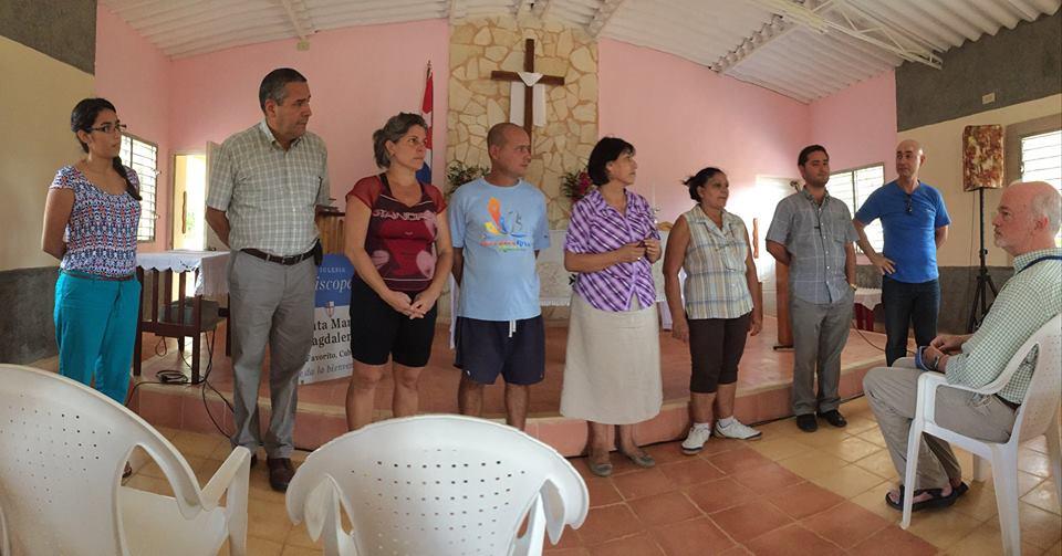 Bishop Griselda and members of Santa Magdalena of Favorito, Cuba give a presentation about their work.