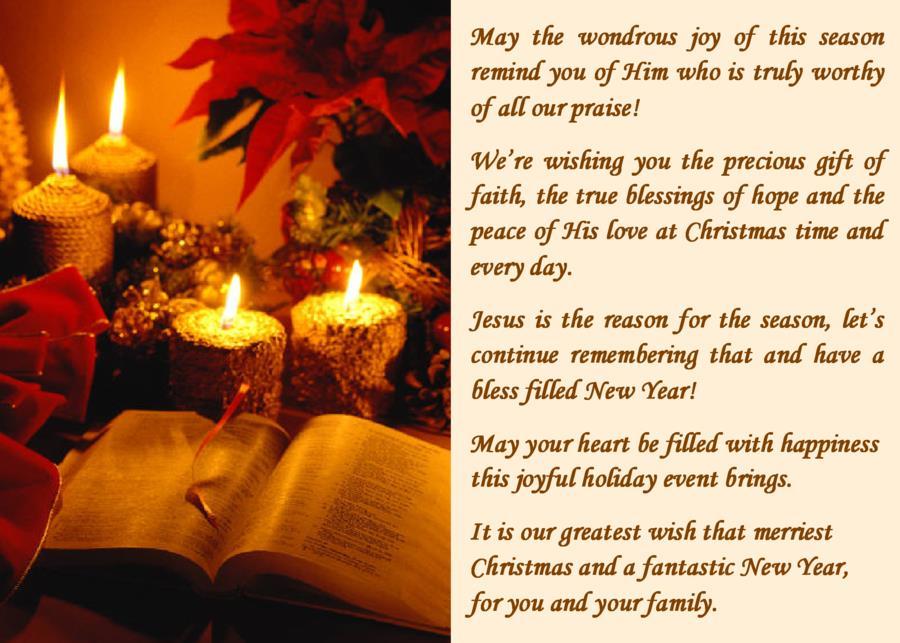 MERRY CHRISTMAS AND HAPPY NEW YEAR FROM YOUR CHURH STAFF Rev. Tony Brown Regina Brown Carol Brown Rhonda Triplett Rev.
