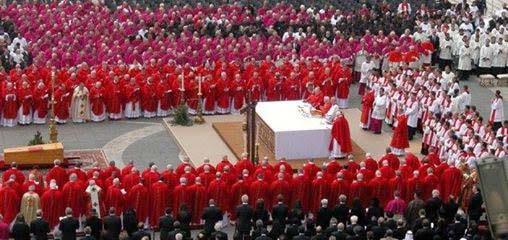 Purple and scarlet are the most abundant colors of the Roman Catholic Church. Rome is a city that sits on seven hills.